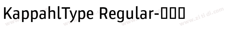 KappahlType Regular字体转换